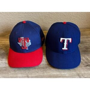 2 New Era Texas Rangers Hat Adult and Youth